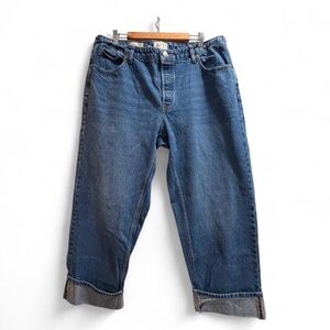 Mid Rise 90s Baggy Cuff Jeans